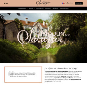 Moulin de Salazar : projet web et éditorial